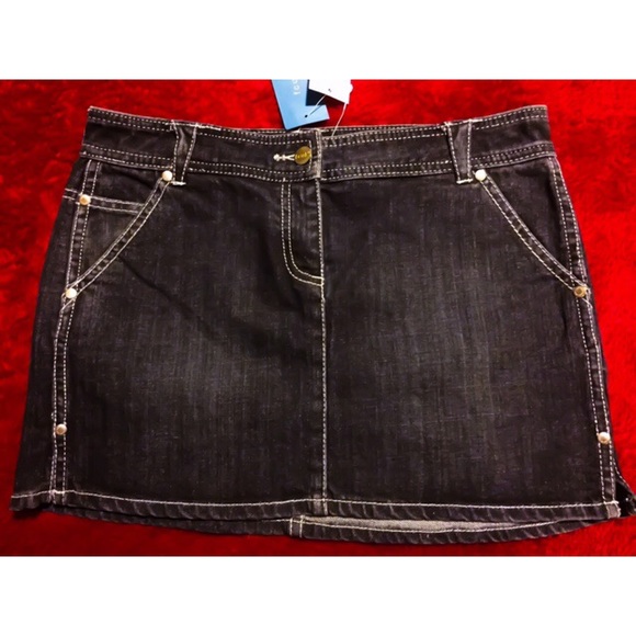 french connection denim skirt